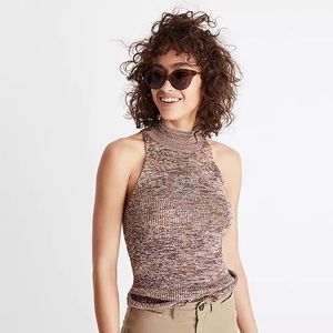 Madewell Marled Mockneck Sweater Tank